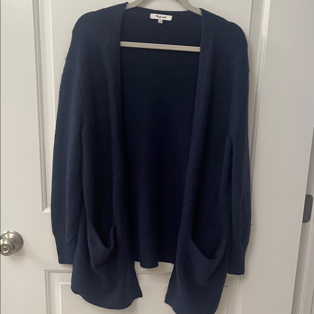 Madewell Deep Blue Women's Alpaca Blend Cardigan